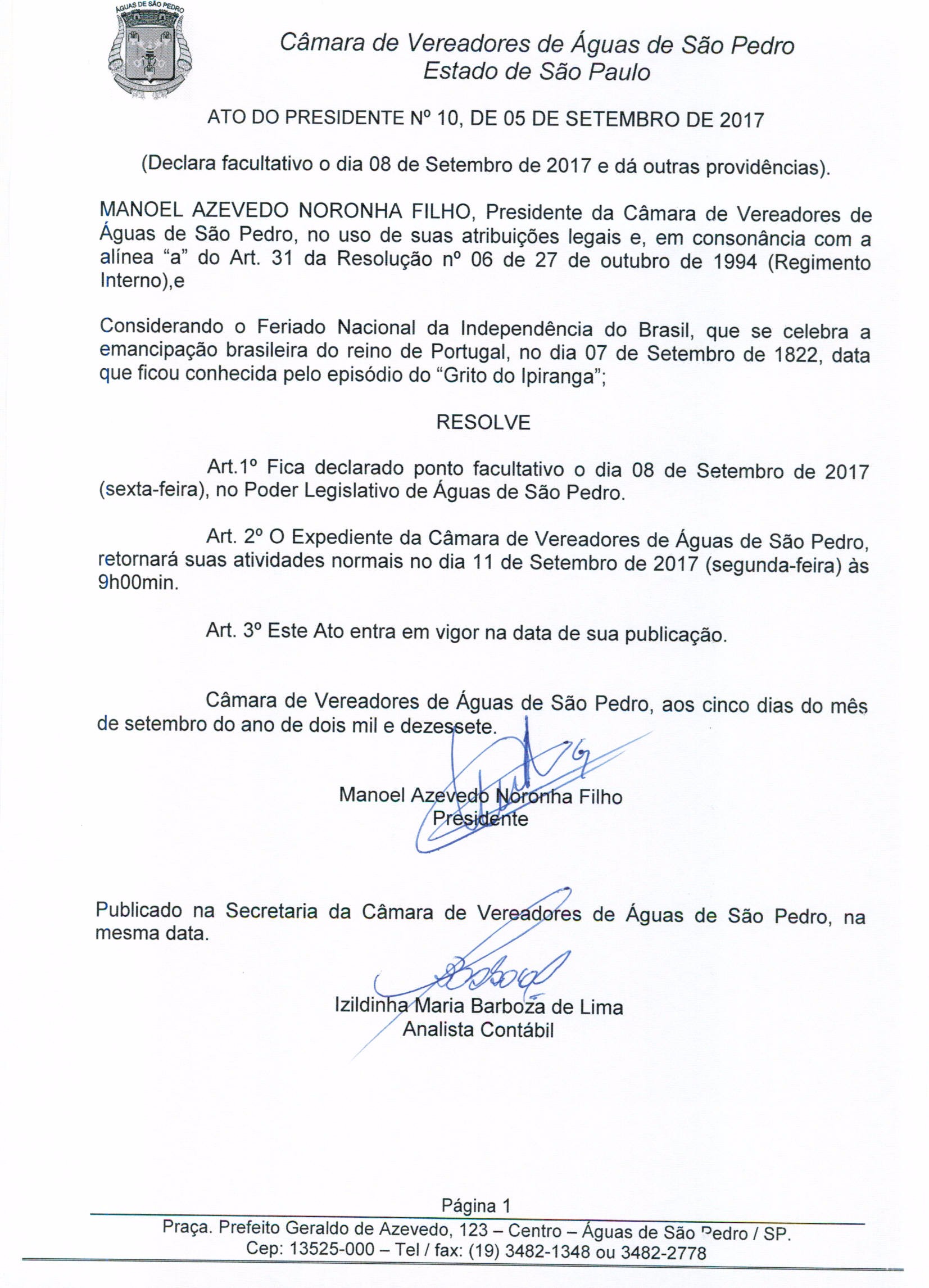 Imagem 201796_ATO Nº 10, DE 05 DE SETEMBRO DE 2017 Selecione a Imagem